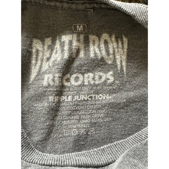 DEATH ROW RECORDS Graphic Cotton Tee Shirt Washed Faded Size M - Picture 3 of 7